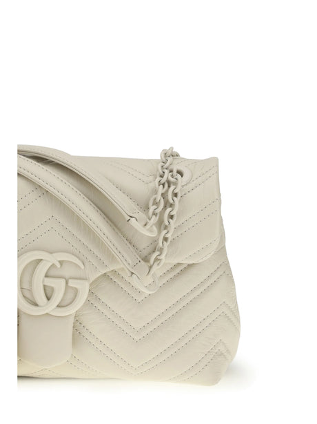 Gucci Small GG Marmont Shoulder Bag - New Ivoire/N.Iv/N.Iv