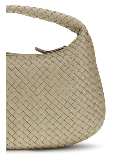 Bottega Veneta Veneta Shoulder Bag - Ecru-Muse Brass