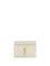 Saint Laurent Matelassé leather Cardholder - Ivory