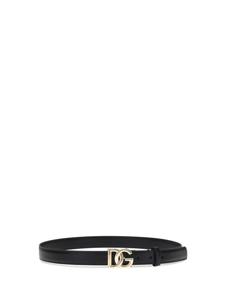 Dolce & Gabbana Leather Belt - Black