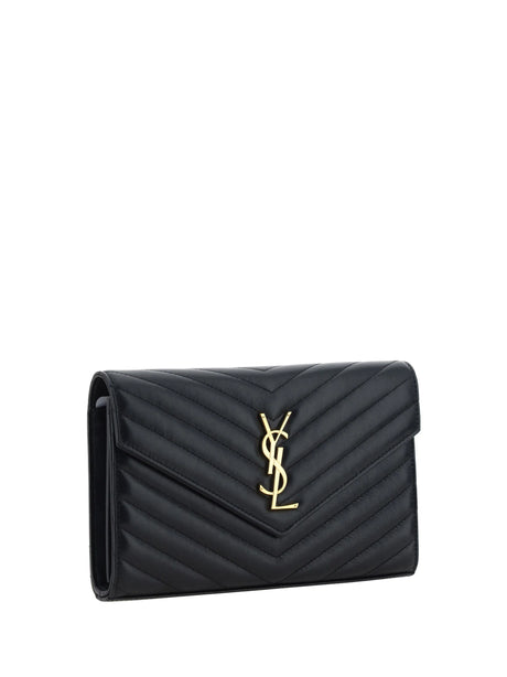 Saint Laurent Monogram Wallet - Black