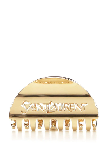 Saint Laurent Hair Clip - Gold
