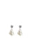 Self-Portrait Pearl Earrings - White