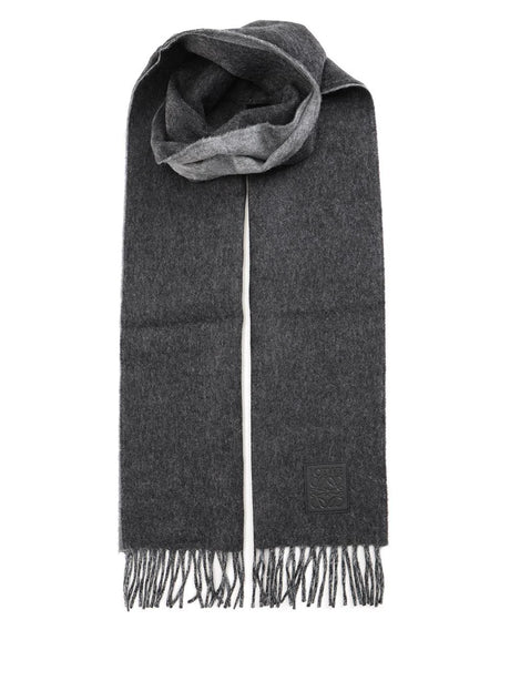 Loewe Fringed Scarf - Blue