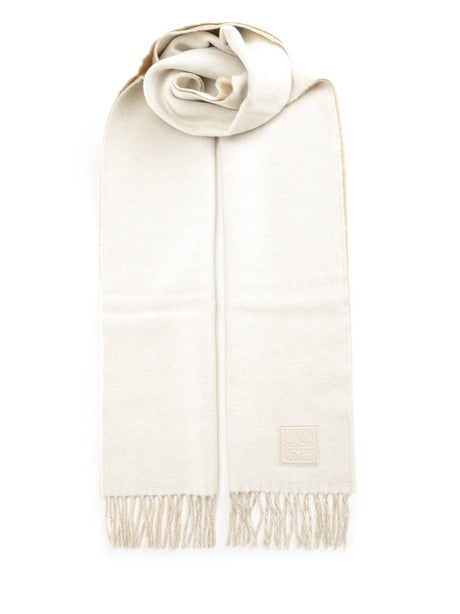 Loewe Fringed Scarf - White