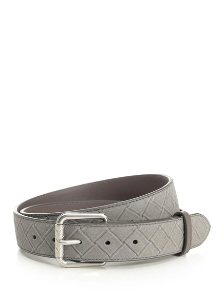 Bottega Veneta Woven Print Belt - Beige