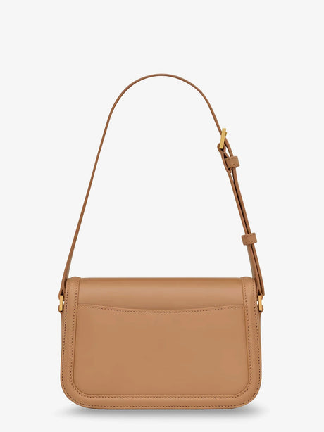 Saint Laurent Solferino leather shoulder bag - New Hazelnut