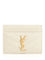 Saint Laurent Monogram Card Holder - White