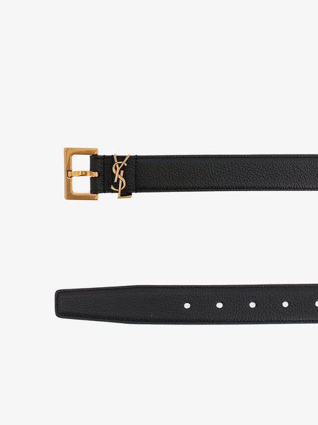 Saint Laurent Leather belt - Nero