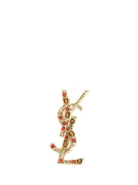 Saint Laurent Cassandre Brooch - Multi