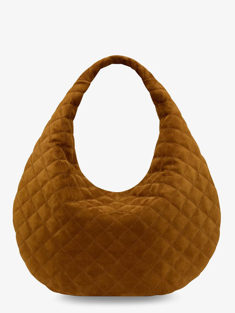Saint Laurent Icare Hobo suede handbag - Orange Caramel Cogn