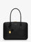 Saint Laurent Sac de Jour in Box leather handbag with metal padlock detail - Nero