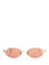 Valentino Garavani Geometric Metal Glasses - Red
