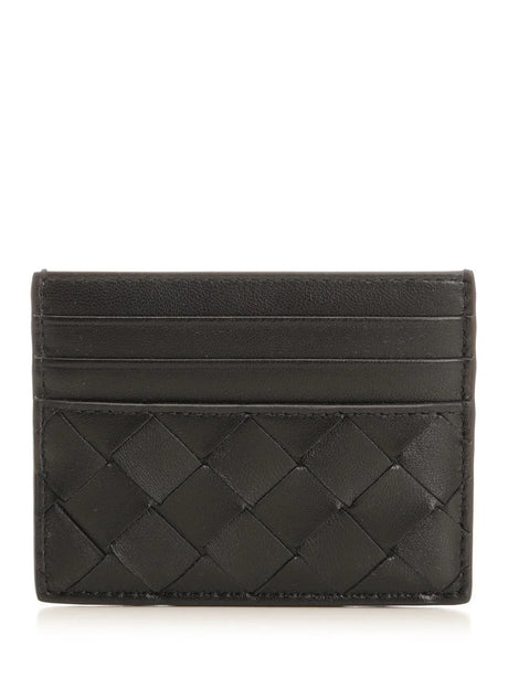 Bottega Veneta Woven Credit Card Holder - Black