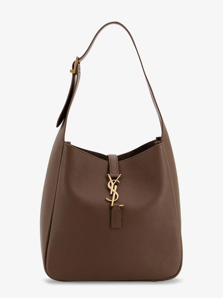 Saint Laurent Le 5 à 7 Small leather shoulder bag - New Pecan Brown