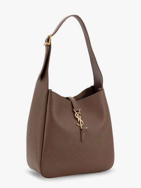 Saint Laurent Le 5 à 7 Small leather shoulder bag - New Pecan Brown