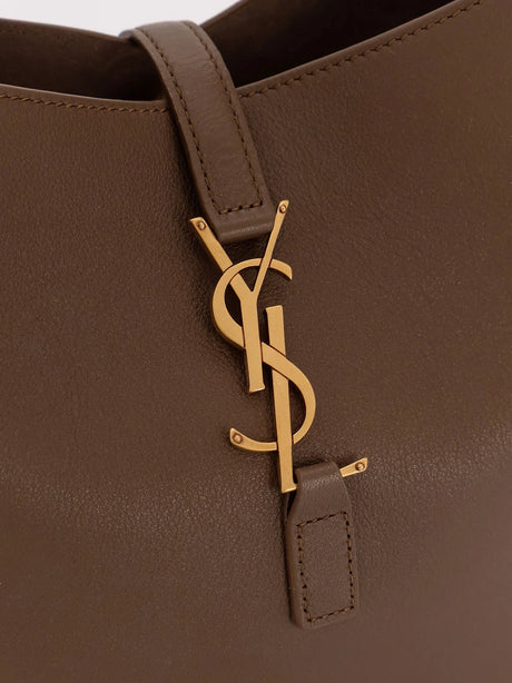 Saint Laurent Le 5 à 7 Small leather shoulder bag - New Pecan Brown