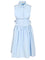 Miu Miu Sleeveless Poplin Dress - Sky Blue