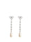 Self-Portrait Teardrop Earrings - Silver