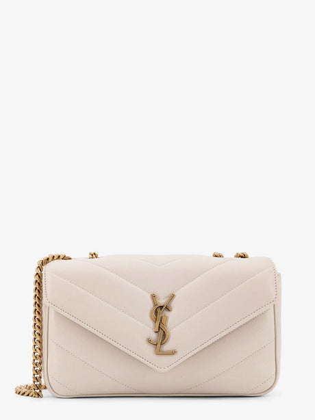Saint Laurent Loulou Small quilted leather shoulder bag - Crema Soft
