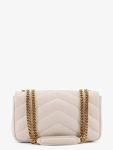 Saint Laurent Loulou Small quilted leather shoulder bag - Crema Soft