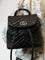 Gucci GG Marmont Mini leather backpack - Black