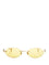 Valentino Garavani Geometric Metal Glasses - Gold