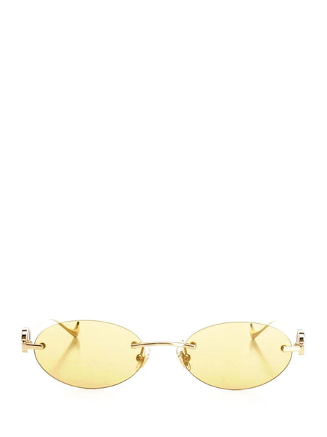 Valentino Garavani Geometric Metal Glasses - Gold