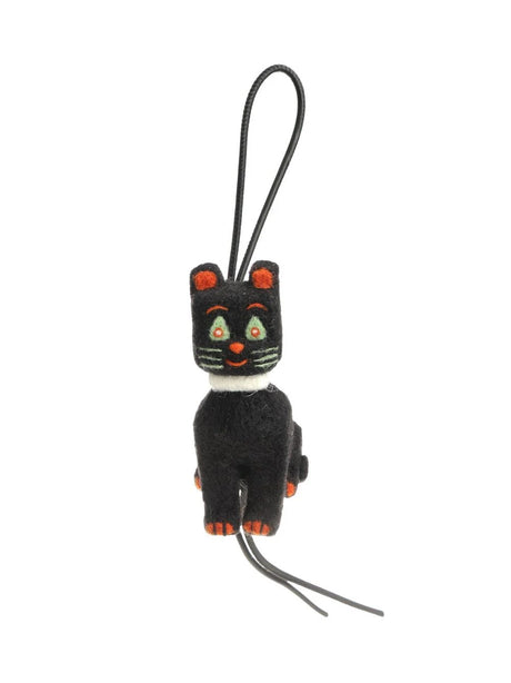 Loewe Felt Cat Charm By Louis Wain - Black