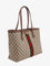 Gucci Coated canvas Ophidia shopping bag with Supreme GG fabric - Beige