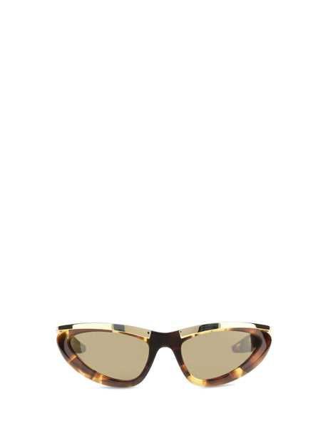 Bottega Veneta Prisma cat-eye Sunglasses - Havana-Gold-Brown