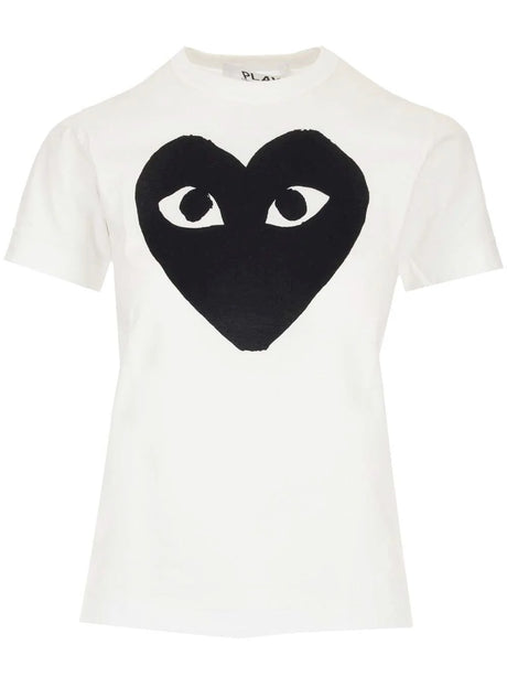 Comme Des Garcons Play White T-Shirt