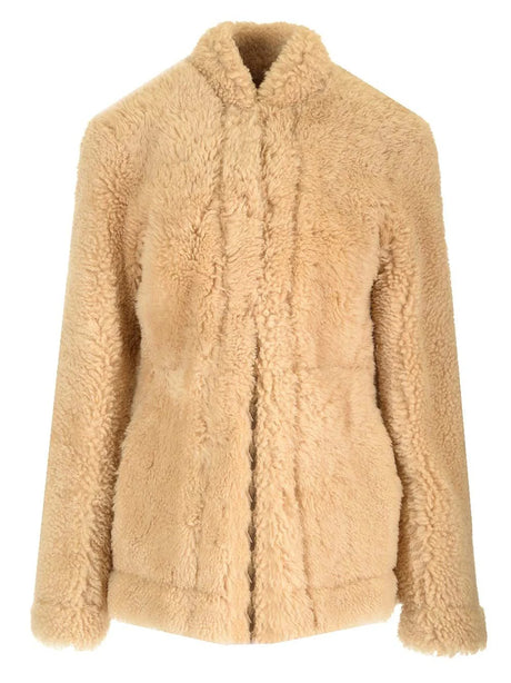 Toteme Shearling Coat - White