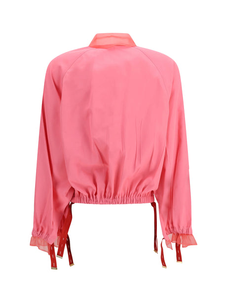 Fendi Bomber Blouson in technical viscose - Azalea-26