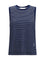 Ami Paris Striped cotton tank Top - Encre/Blanc
