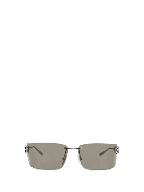 Balenciaga Square Sunglasses - Silver/Black