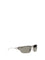 Balenciaga Square Sunglasses - Silver/Black