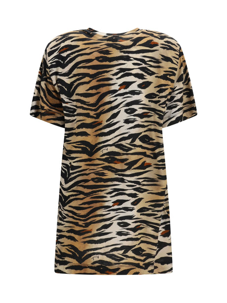 Pinko Tiger print Top - Multi.Nero/Beige