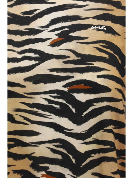 Pinko Tiger print Top - Multi.Nero/Beige