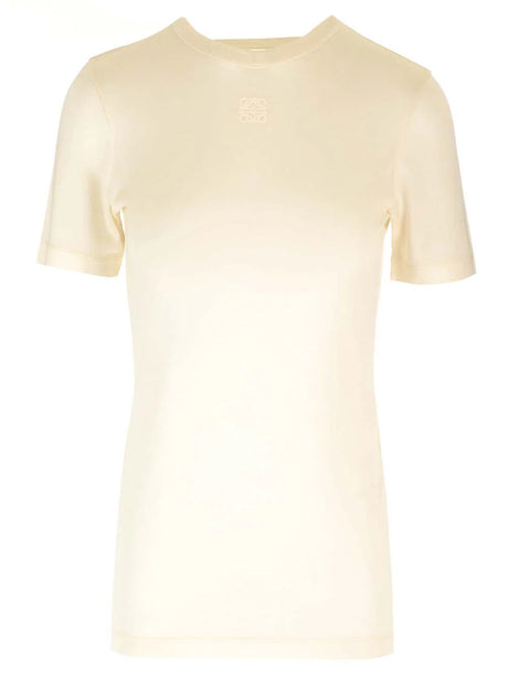 Loewe Silk And Viscose Top With Knot - White