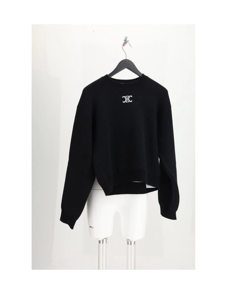 Celine CREWNECK SWEATER - Black/White
