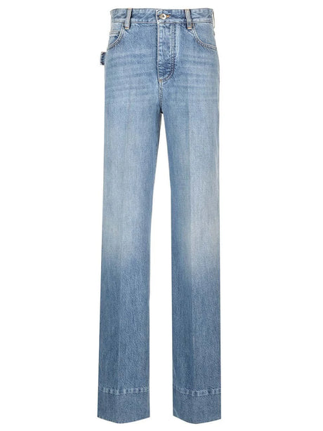 Bottega Veneta Palazzo Jeans - Sky Blue