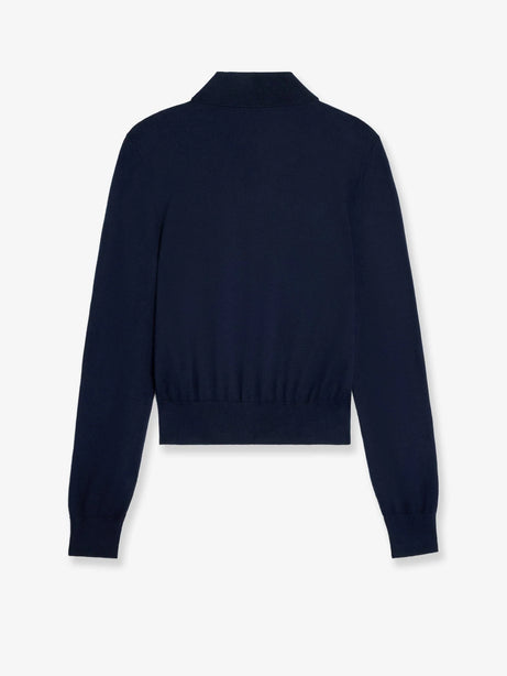 Celine Cotton polo sweater - Navy