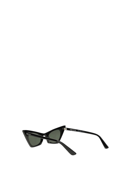Alexander Mcqueen Cat-eye Sunglasses with pointed tips - Black/Smoke