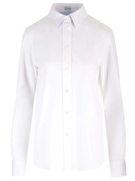 Loewe White Cotton Twill Shirt