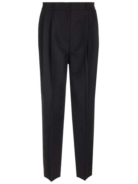 Toteme High-Waisted Trousers With Pleats - Black