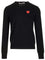 Comme Des Garcons Play Crew Neck Wool Sweater - Black