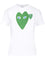 Comme Des Garcons Play Green Heart T-Shirt - White
