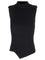 Toteme White Asymmetric Knit Top - Black