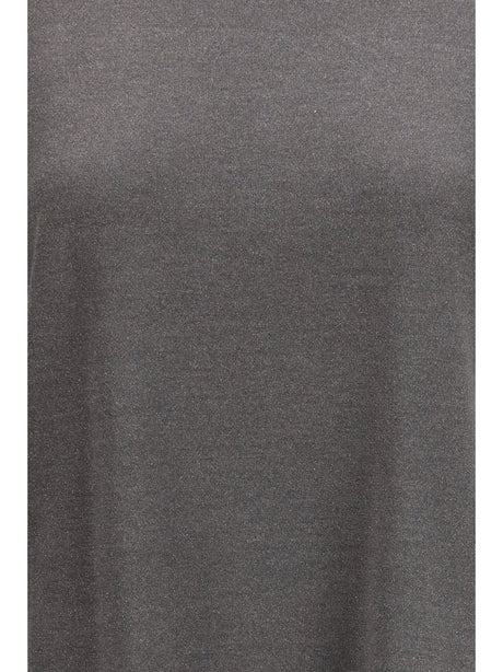 Brunello Cucinelli Cashmere glitter T-shirt - Piombo